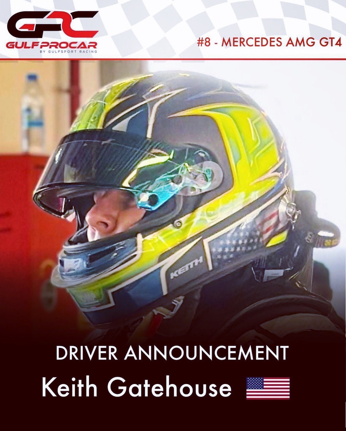 Keith Gatehouse announced to be new driver for the Gulf ProCar 2023/24 season!